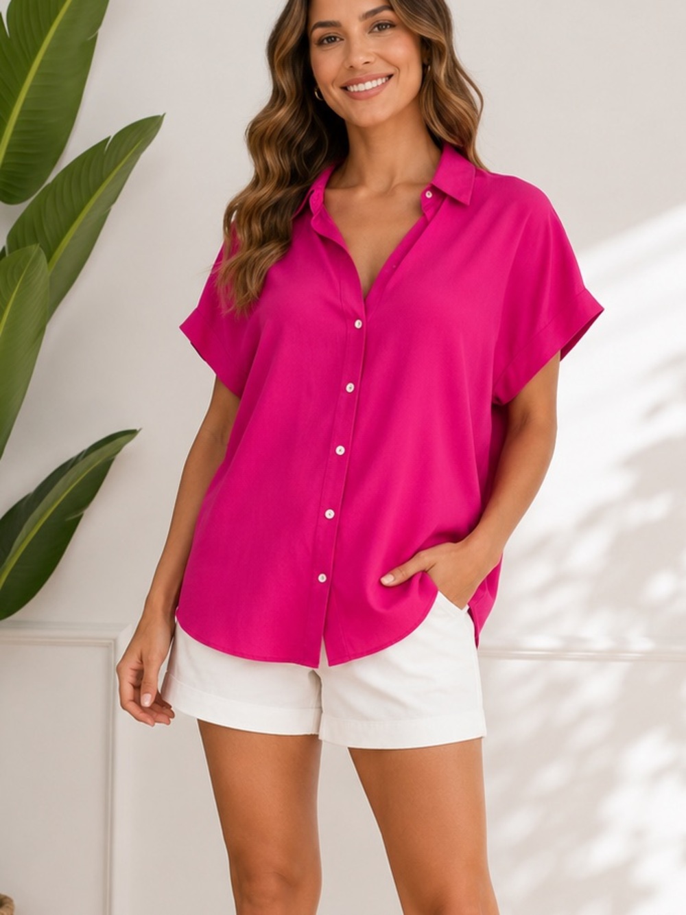 Jim Thompson Fuchsia Blouse | Size 6
